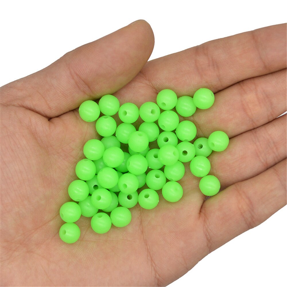 Lysande fiskepärlor rör 170 st / set mjukt gummi flytande glöd fiske pärlor fiske rigg rör ärm tillbehör