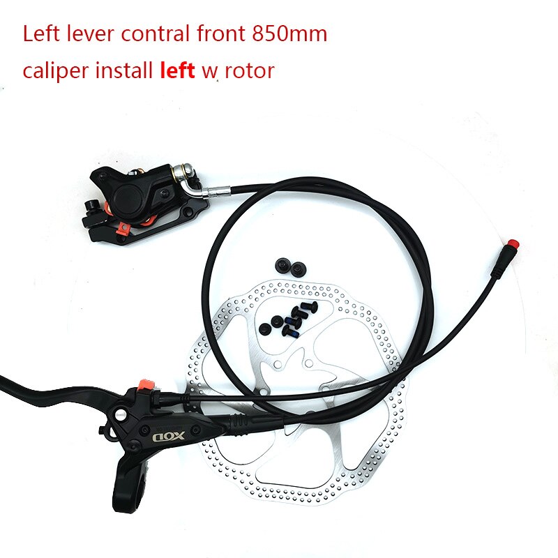 E-Bike Scooter Hydraulic Disc brake Set Electric bike Ebike 2pin plug cut power off Bicycle oil Brakes left right front rear: LF-W