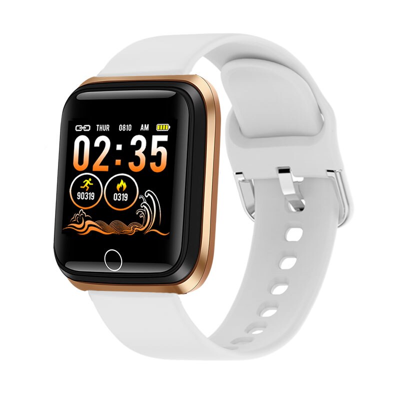 LIGE Smartwatch Women - Fitness Tracker, Heart Rate Monitor, 1.3" TFT Round Display, Life Waterproof: Gold white
