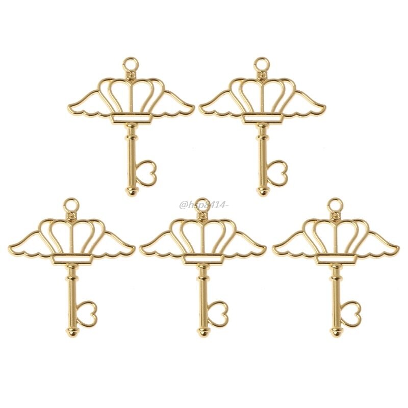 5 sztuk Cabochon baza ustawienie klucz rama wisiorek Bezel ustawienie DIY UV żywica wisiorki akcesoria