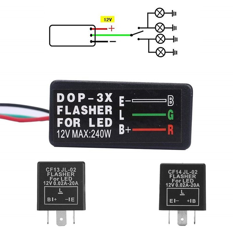 Flashing Relay Motorcycle LED Halogen Turn Signal ... – Grandado