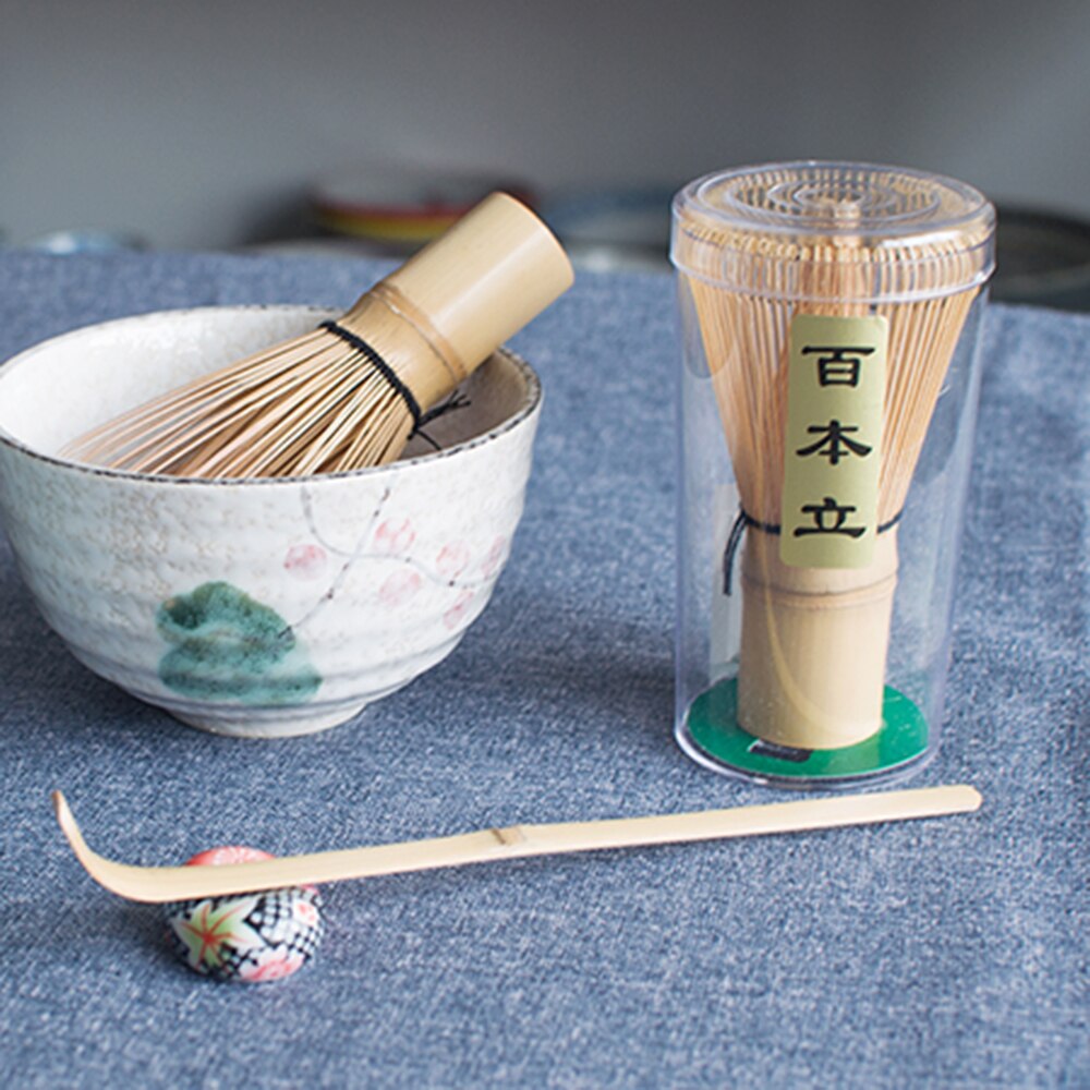 1pc bambusmateriale bambus japansk stil pulver visp grøn te forbereder matcha børste