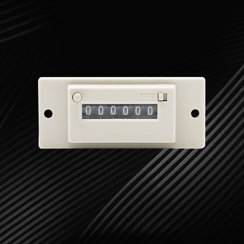 6 Digit Electromagnetic Pulse Counter DC 3.5W AC3W 200 Million Times AC220V / AC110V / DC24V / DC 12V