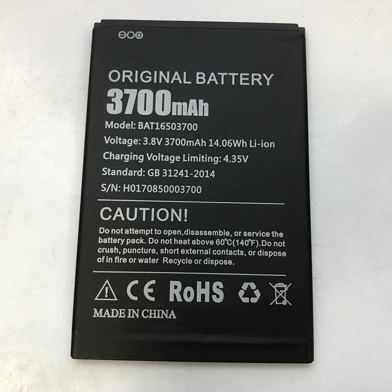 3700 Mah Batterij Voor Doogee X7/X7 Pro/X7PRO BAT16503700 Batterijen + Spoor Code