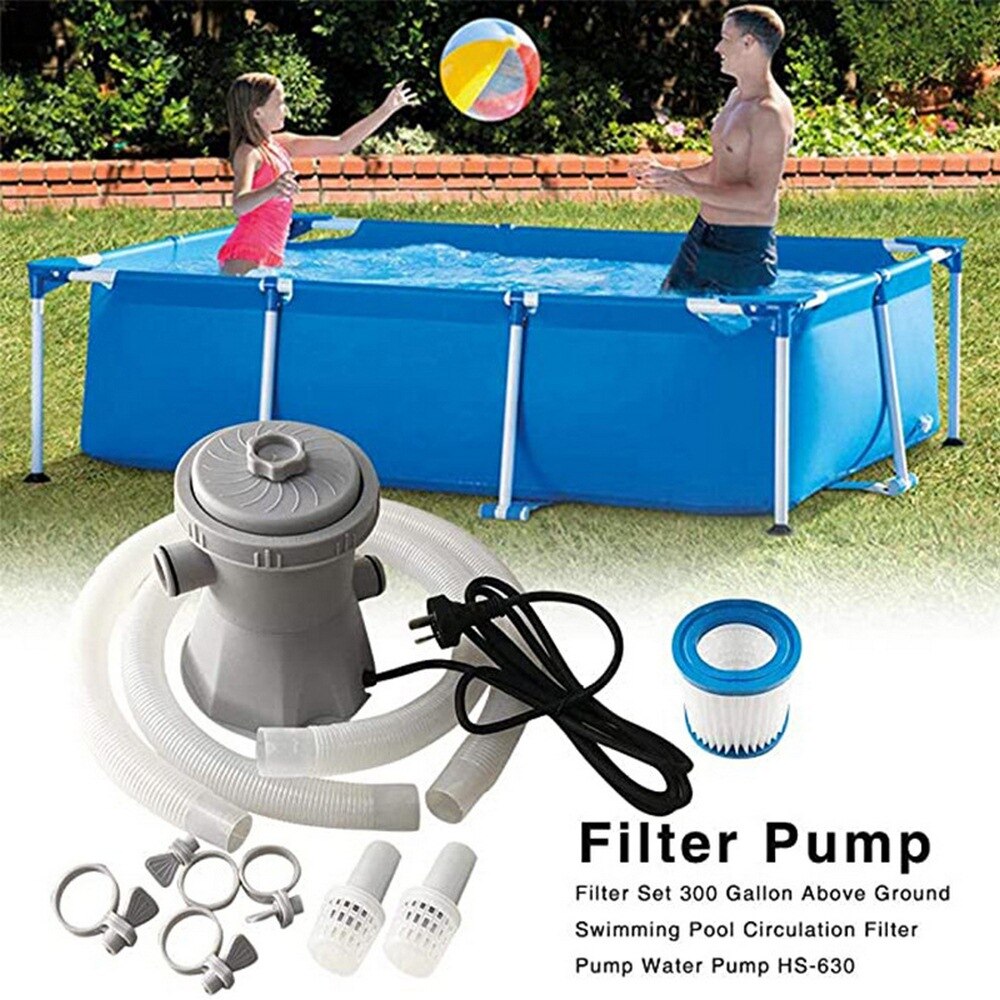 Pool Filter Pump Electric Swimming Pool Filter Pump Durable Reusable Swimming Pool Filter Water Purifier EU UK US Filter Kits
