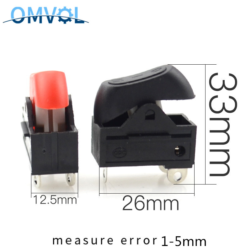 4 Uds interruptor para secador de pelo interruptor basculante 3 posiciones ON OFF boat Switch