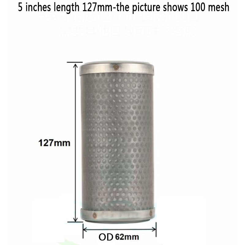 Filtre à cartouche en acier inoxydable, élément filtrant en treillis métallique, 5, 10 ou 20 pouces, 304 ou 316