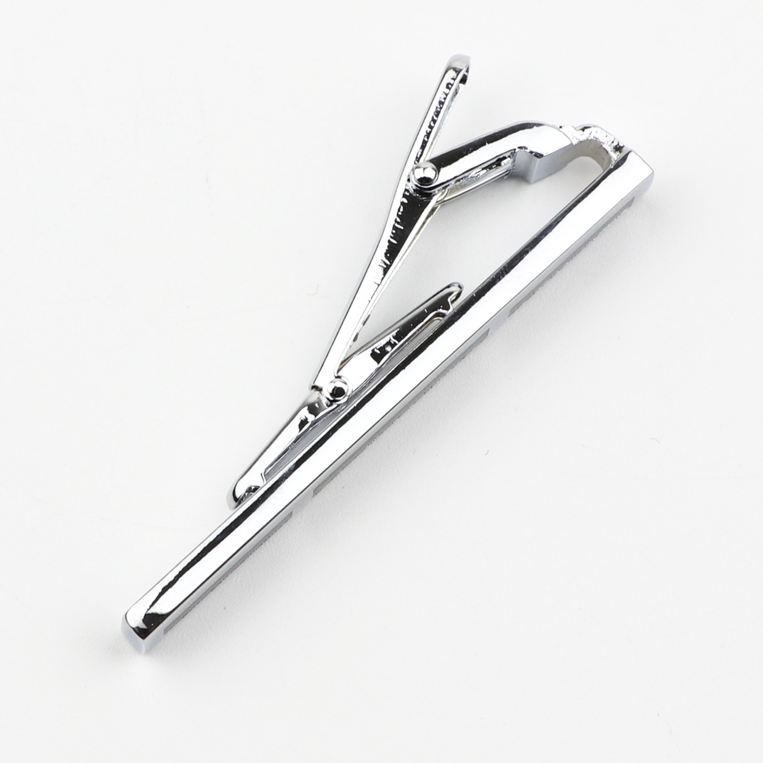 Brand Tie Clip Sieraden Eenvoudige Emaille Mens Business Luxe Bar Pinch Sluiting Tie Pin