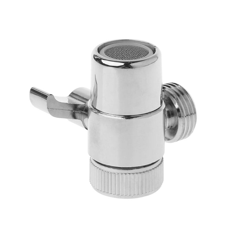 Brass 3-way Diverter Valve Faucet Connector Adapter Three Head Function Switch Faucet Spout Adapter Three-way Valve
