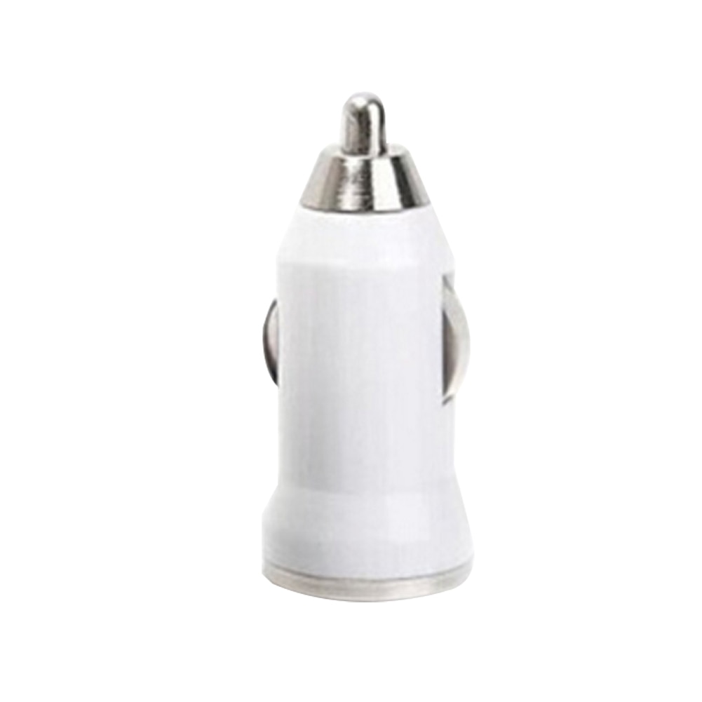 Quick Car Lading Usb Draagbare Universele Mini Usb Car Charger Adapter Voor Iphone Samsung Tablet Pad Snelle Opladen Voor Iphone: WHITE