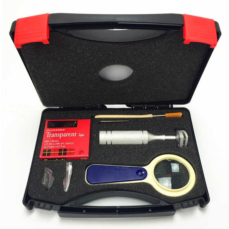 Factory Outlet QFH Cross cutter Hechting Tester Cross-Cut Tester Kit inclusief 1mm/2mm bladen met carry doos