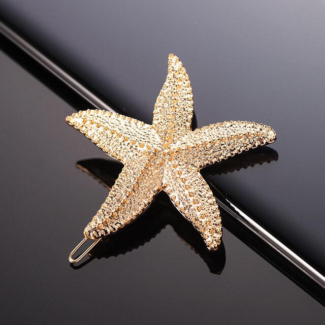 1pc Sea Shell Hairpin Beach Bridal Handmade Hair Clips Starfish Hairclips Mermaid Festival Wedding Headwear Accessories: 2