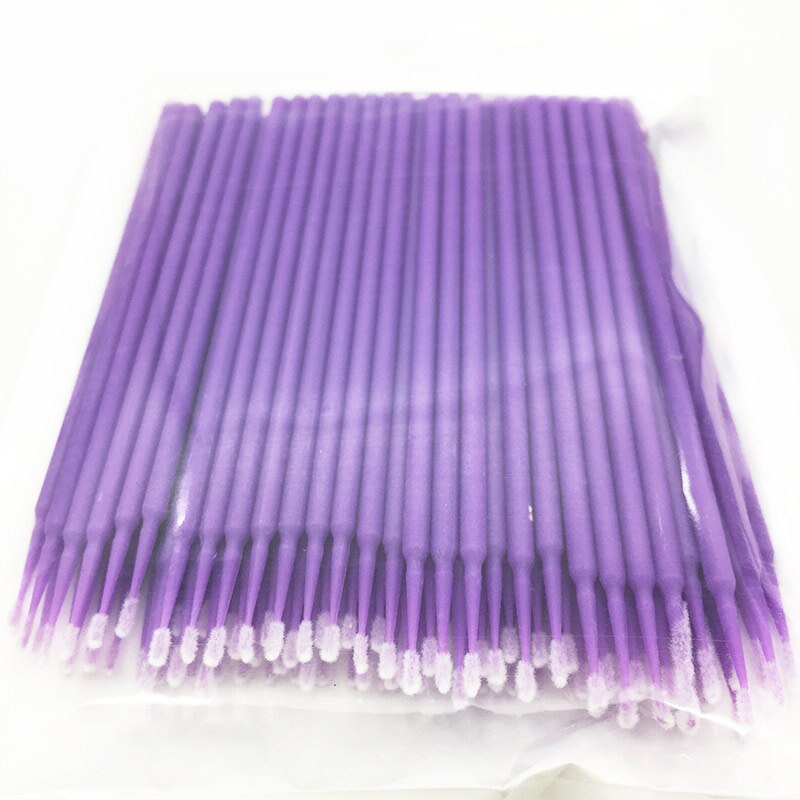 100 Stuks Wegwerp Make Wattenstaafje Mini Individuele Lash Applicators Mascara Borstels Wimper Extension Voor Maquillaje Make-Up: 100PCS-PL