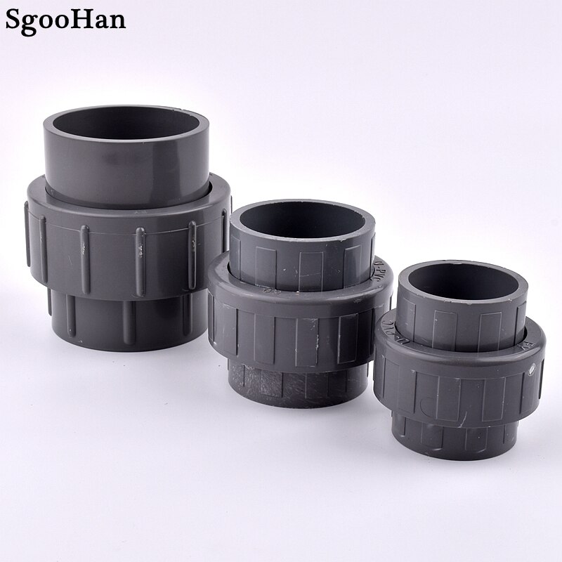 1~20pcs 20~110mm PVC Pipe Union Connector Garden Irrigation Aquarium Fish Tank Tube Watering Adapter Fittings Joints