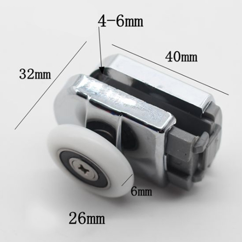 Badezimmer Tür Rollen Hause Pulley Räder Glas Schiebe Aluminium Tür Pulley Dusche Zimmer Kabine Ersatz Türen Zubehör