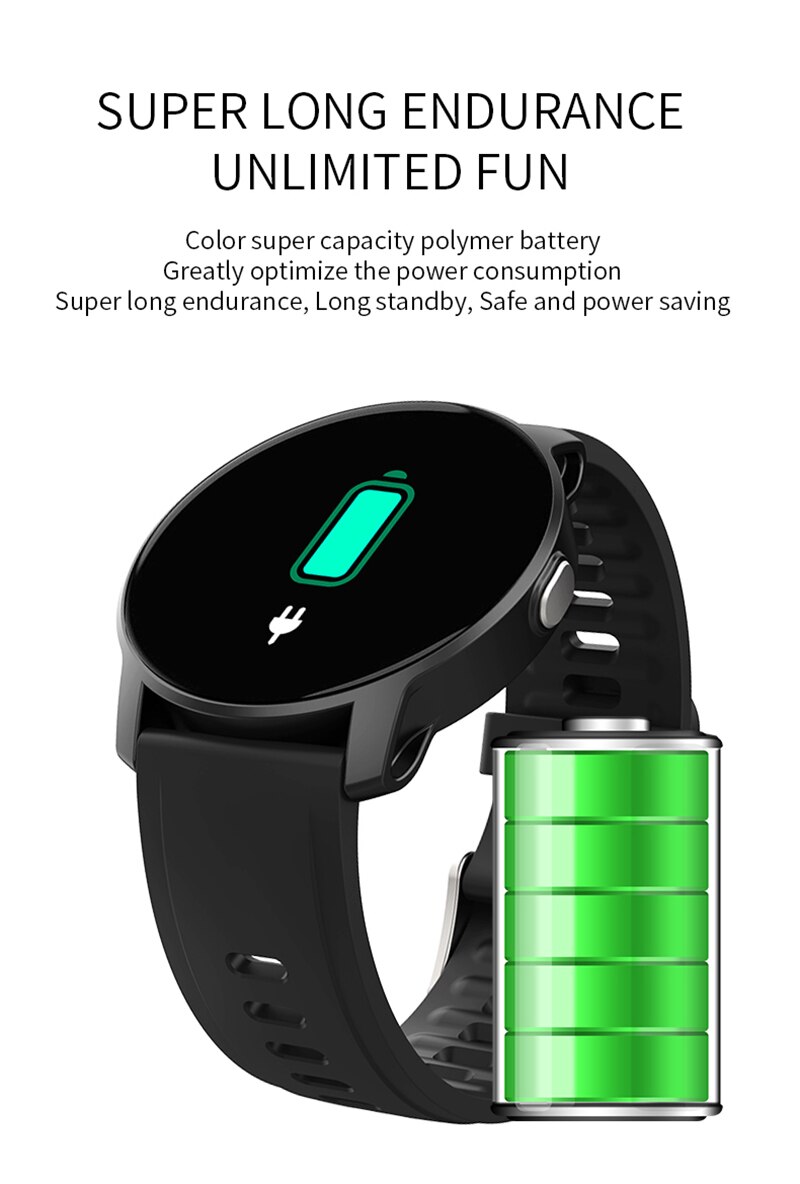 W9 Smart Horloge Mannen Vrouwen Hartslagmeter Bloeddruk Fitness Tracker Smart Horloge Band Sport Horloge Voor Ios Android fitness