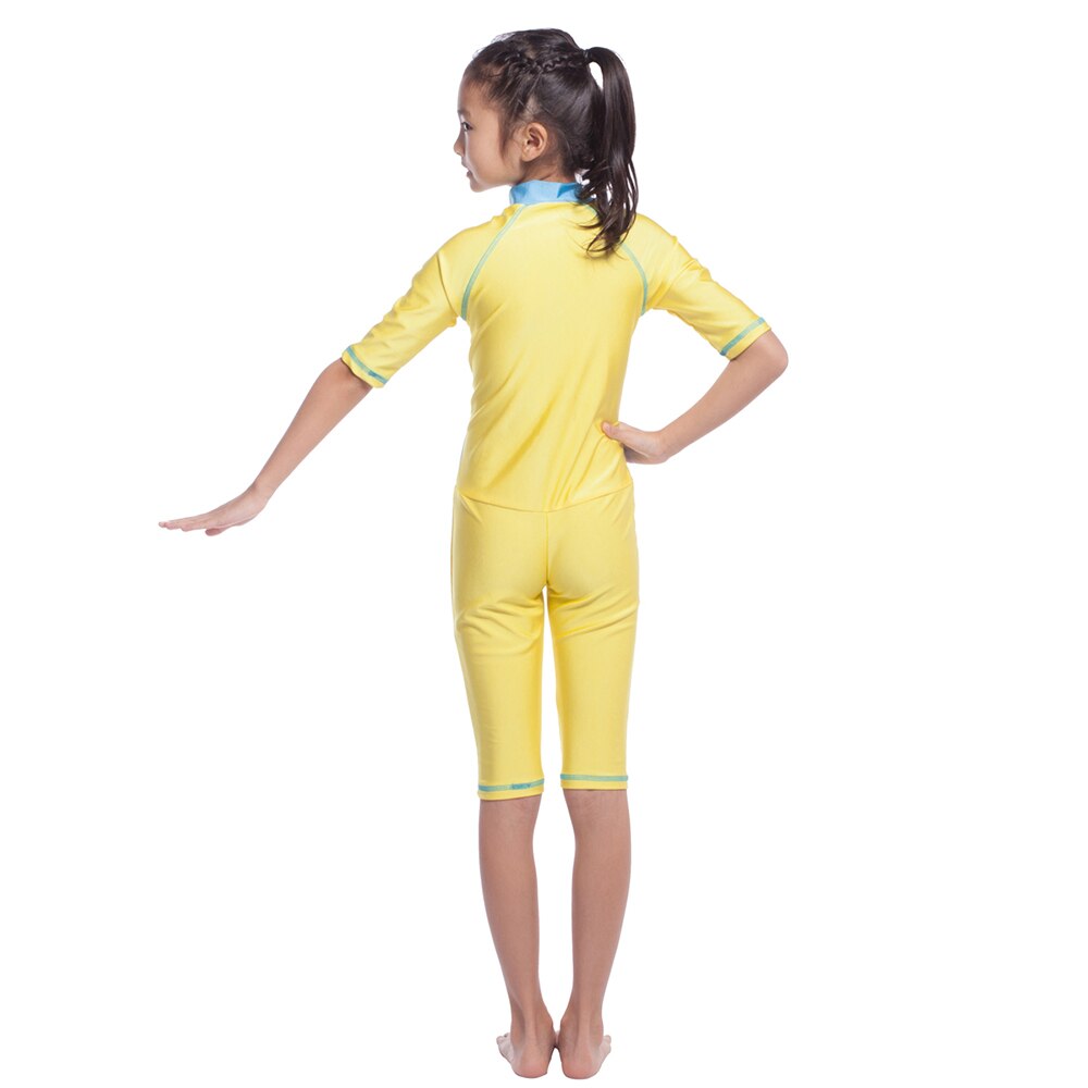 Burkini-traje de baño musulmán para niña, bañador de una pieza con cremallera frontal, Borkini islámico, modesto, bañador niña burkini mujer burkini mujer musulmana trajes de baño mujer bañadores mujer