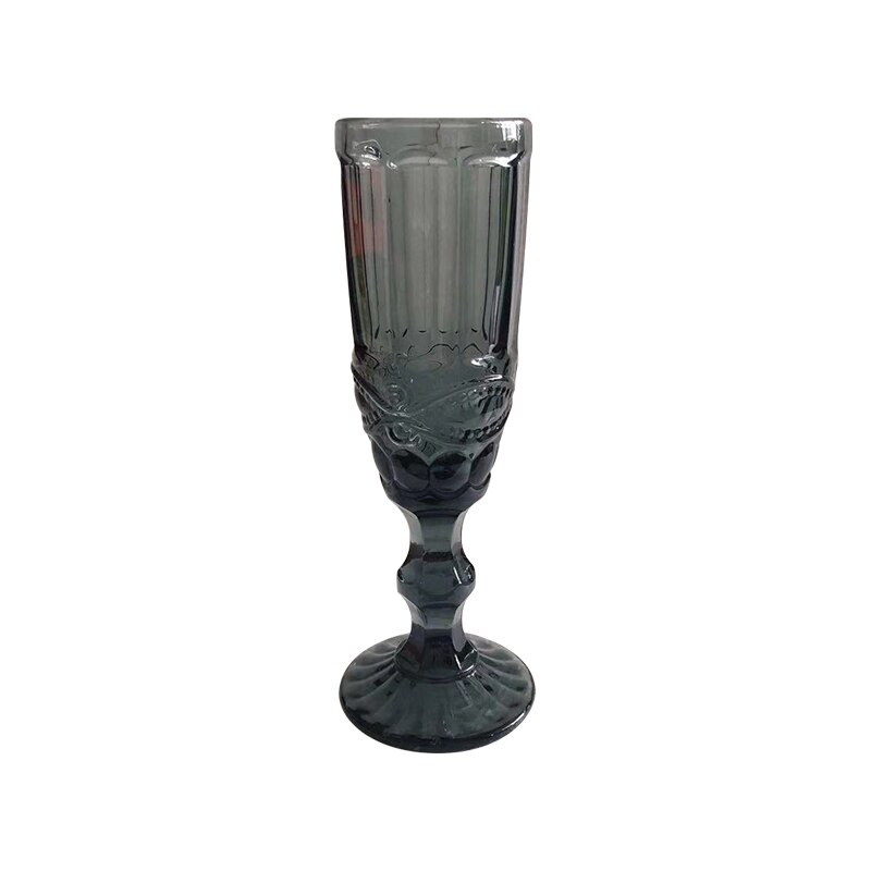 Farbige Gravur Glas Tasse Pint Glas Wein Champagner Flözehn Coupés Klassische Linderung Tasse Hohe Stehen Keine Blei: N