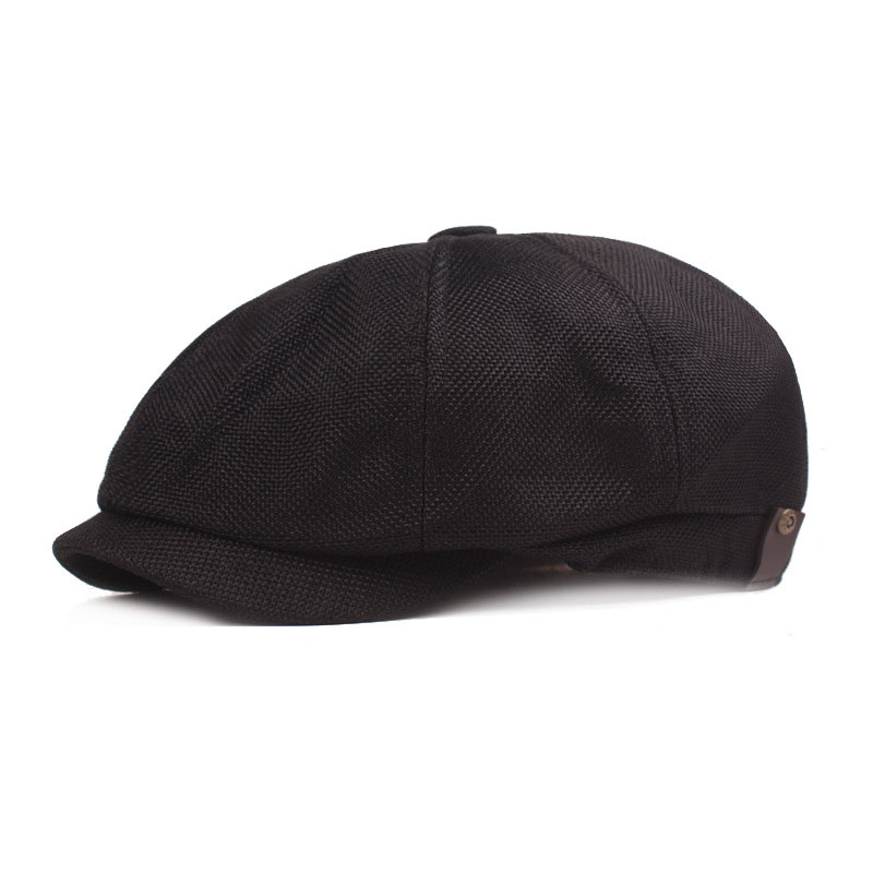 men's casual newsboy hat spring and autumn retro beret hat wild casual hats unisex wild octagonal cap