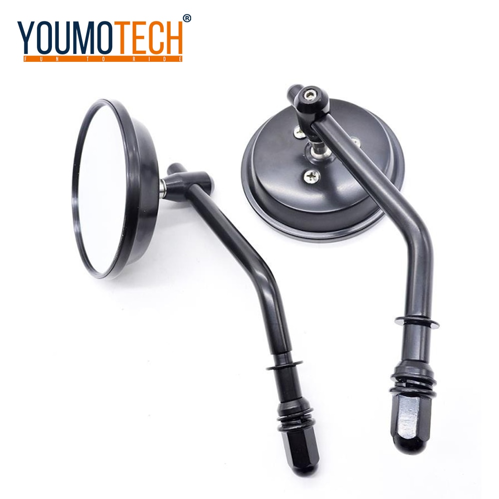 2pcs Classic Retro Motorcycle Round Rear View Mirror For Cross Bones Electra Glide Sportster Motorcycle Side Mirror