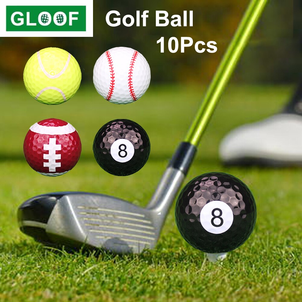 10 Stks/partij 42.7Mm Golf Practice Ballen Synthetisch Rubber Honkbal/Tennis/Voetbal/Biljart Golf Ballen Bal golfer Accessoires