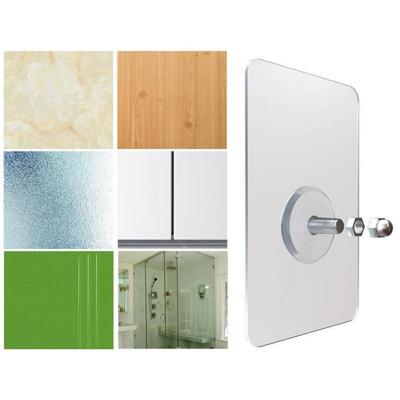 2pz Adesivo forte non-marcatura Muro Chiodo Del Chiodo di Trasporto Cremagliera Del Chiodo, Senza Asta Chiodo Pend Forare pasta di installazione Vite M7G7