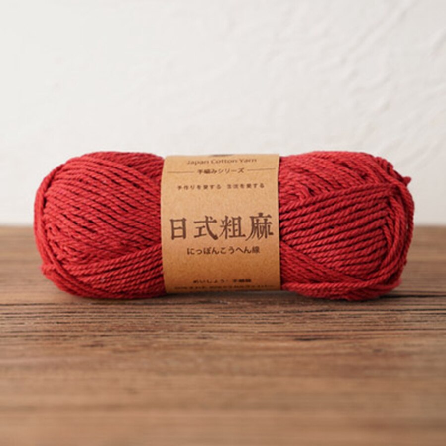 Hilo de algodón grueso de estilo japonés respetuoso con el medio ambiente, 50g, antipelusas, alta tenacidad para ganchillo a mano, bolso, sombrero: 013