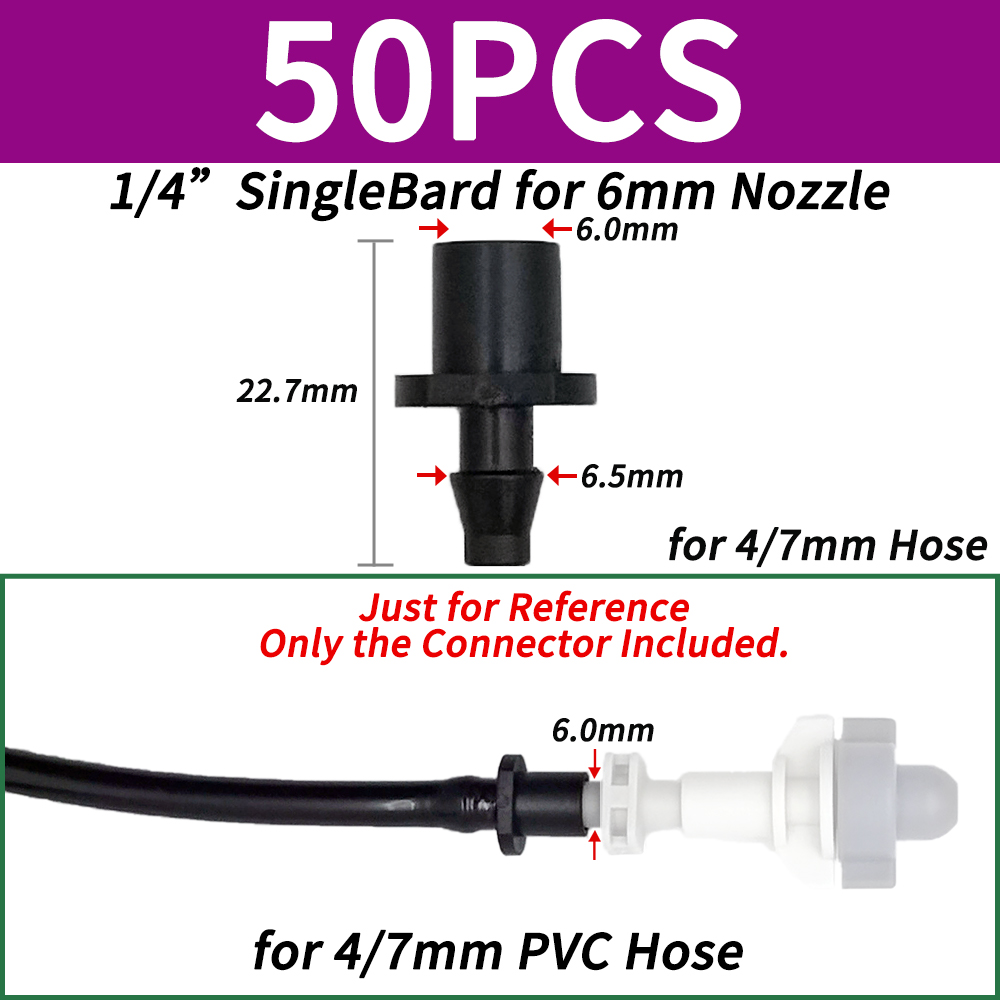 Oasis 3/5 4/7mm Hose Garden Irrigation Connectors Barbed Single Double Tee Elbow Drip Arrow Cross Coupling Watering Fitting