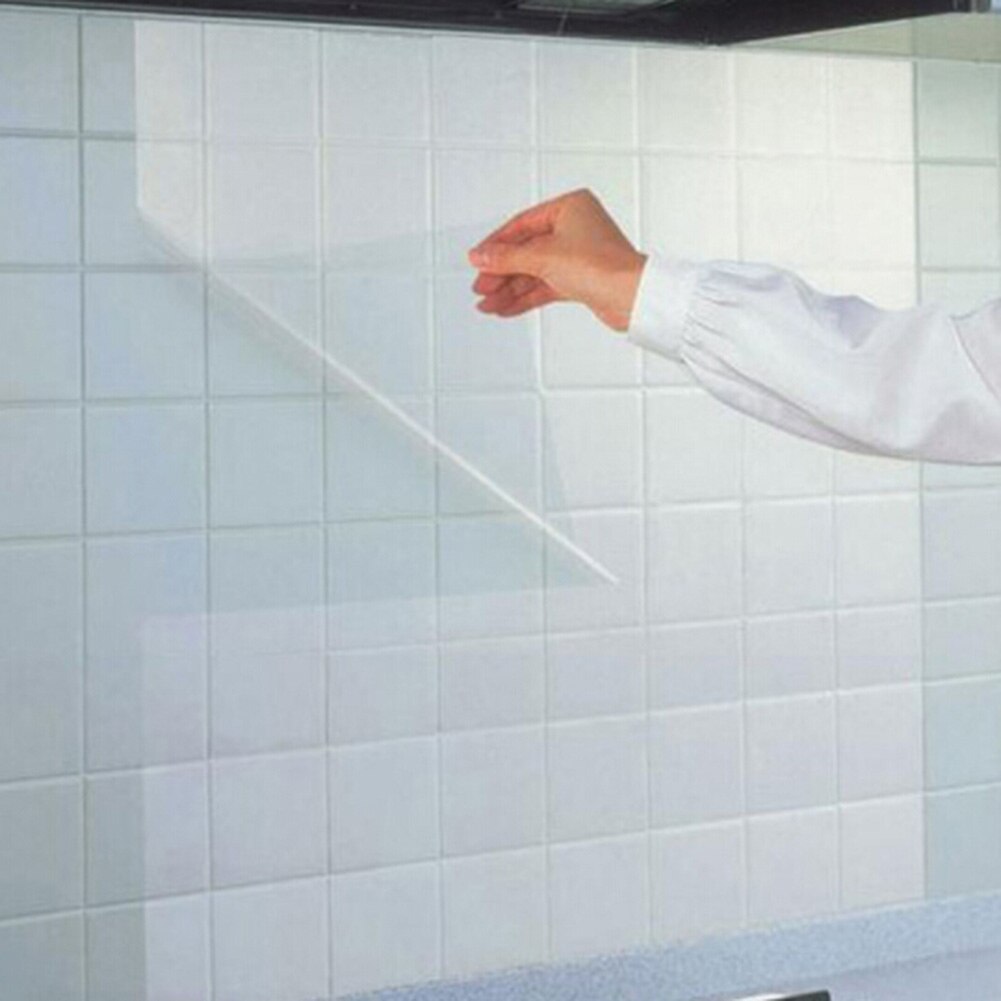 Anti-Olie Stickers Keuken Tegel Muurstickers Keukenkast Transparante Waterdichte Decoratieve Film Voor Huishoudelijke Decoratie