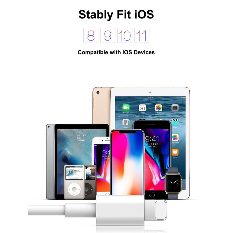 PD Fast Charging 18W 9V/2A USB-C Type-C for Lightning Cable Charger Adapter For iPhone 11 12 Pro Max se iPad Mini Pro Air