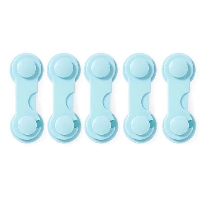 5 Pcs Child Safety Locks Baby Drawer Security Lock Protection Cabinet Refrigerator Anti-pinch Lock Buckle: E