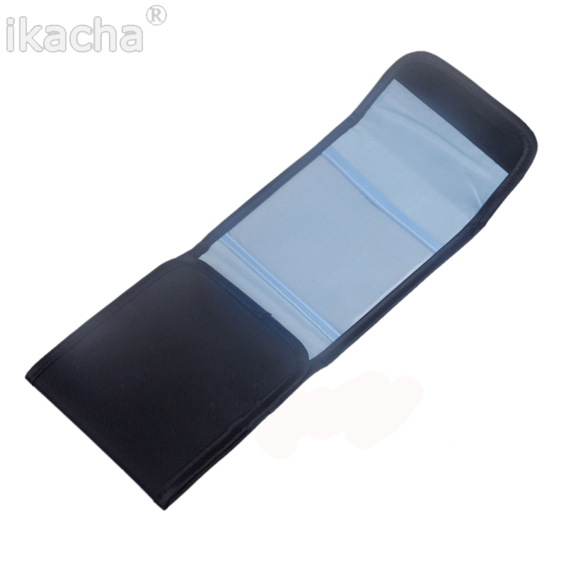 Objektiv Filter Mappenkasten 3 Taschen Filterbeutel Für 25mm zu 82mm Filter Passt UV CPL MCUV ND Tasche Sterne Cokin P serie