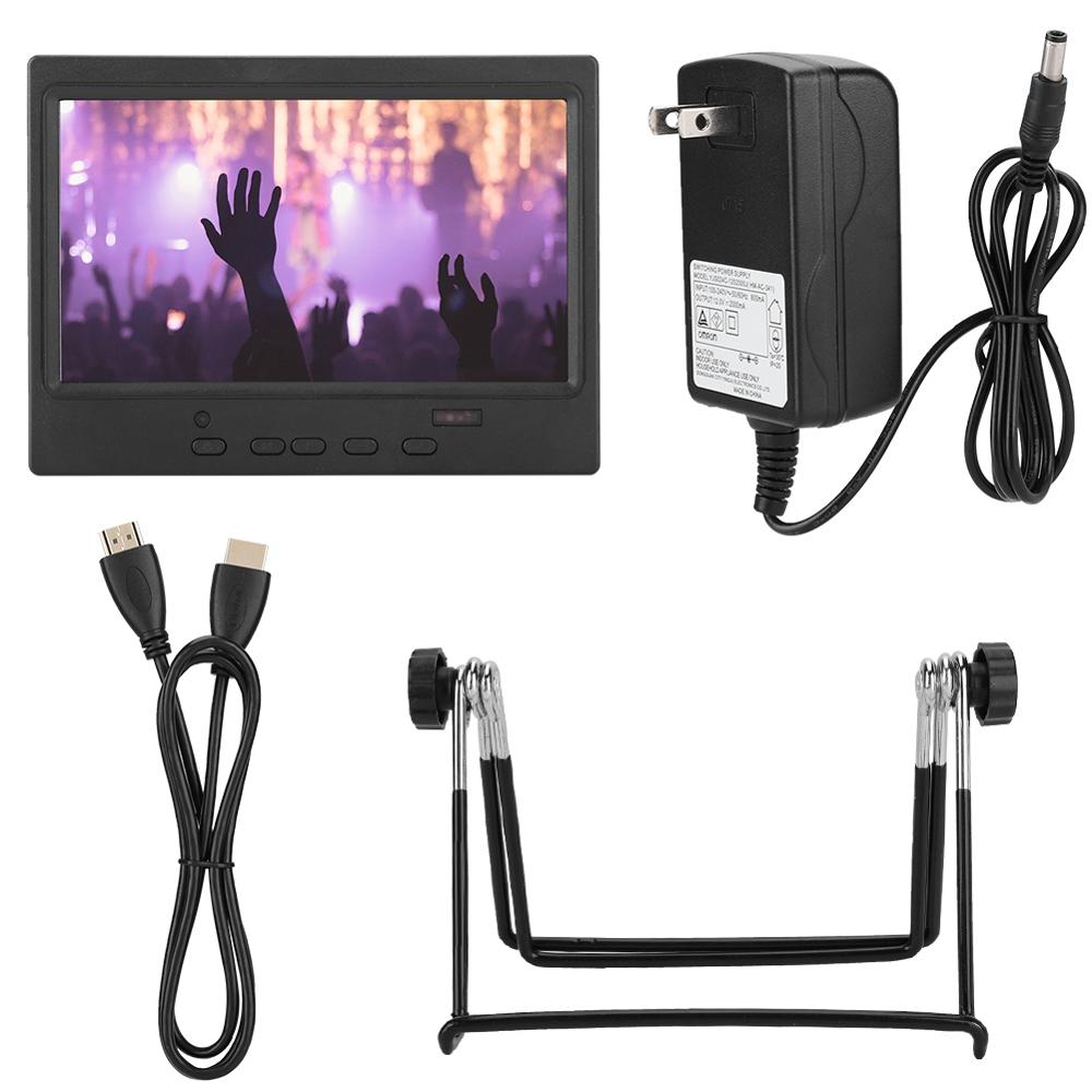 7 Inch Portable Monitor 1024x600 Multi-function Display Support /VGA/AV Input Display for Raspberry Pi