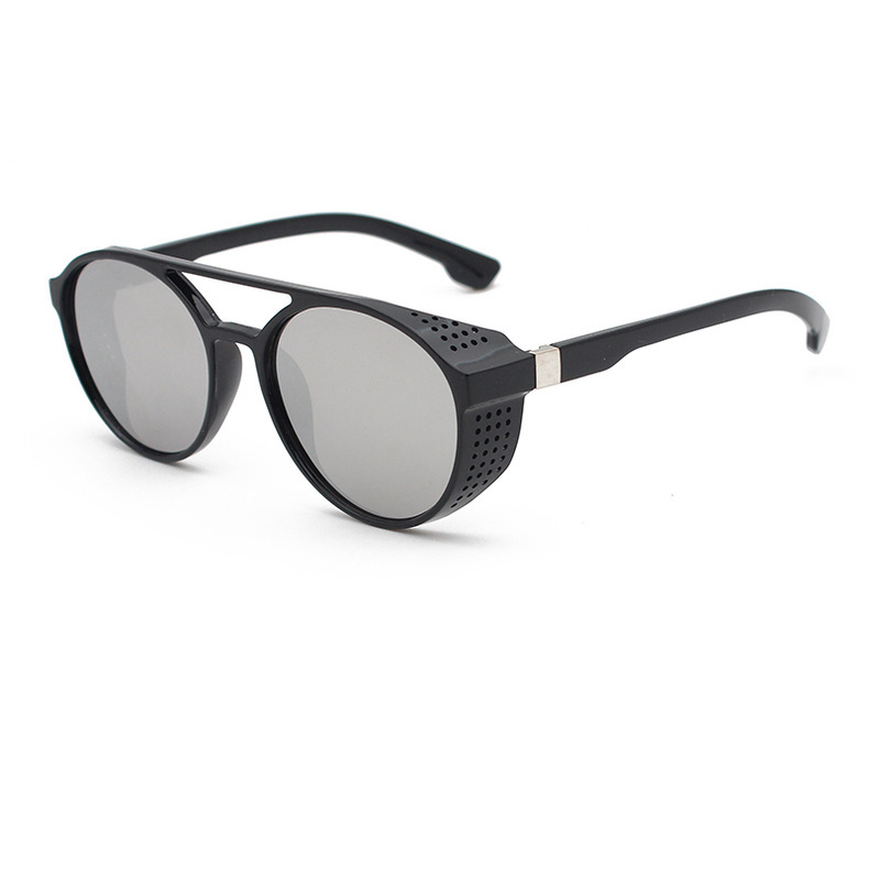 Sunglasses Vintage Style Steampunk Goggles Welding Punk Glasses Cosplay Brand Five Colors Lens: black
