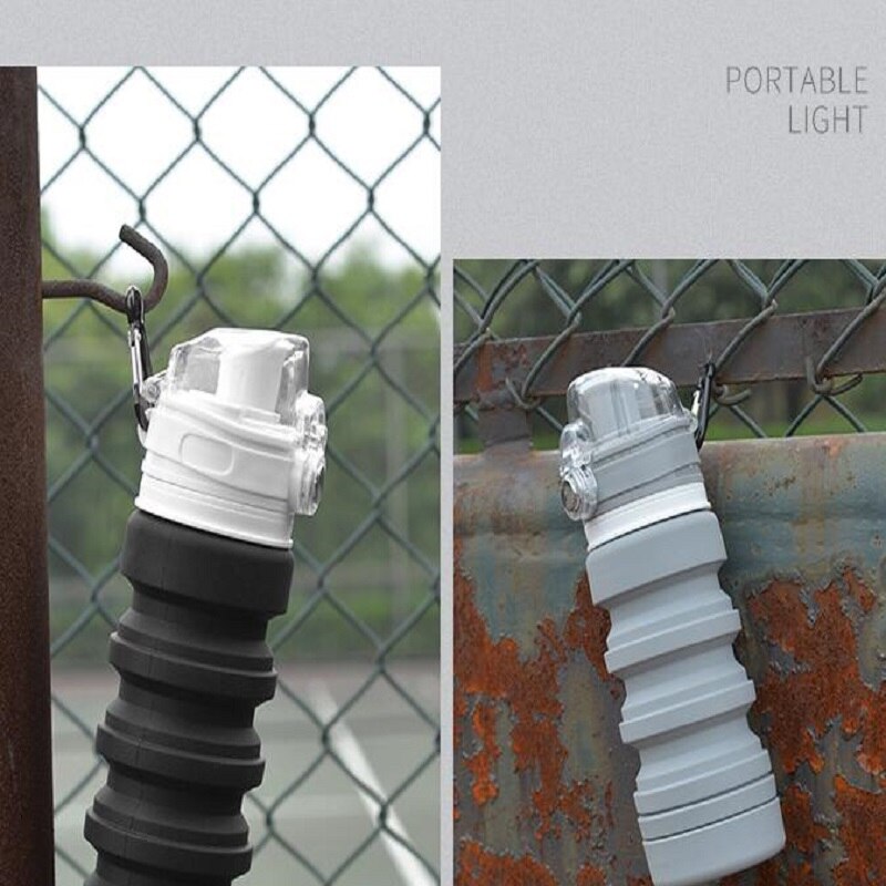 Outdoor travel silicone folding cup telescopic cup large capacity sports kettle mountaineering portable press water bot