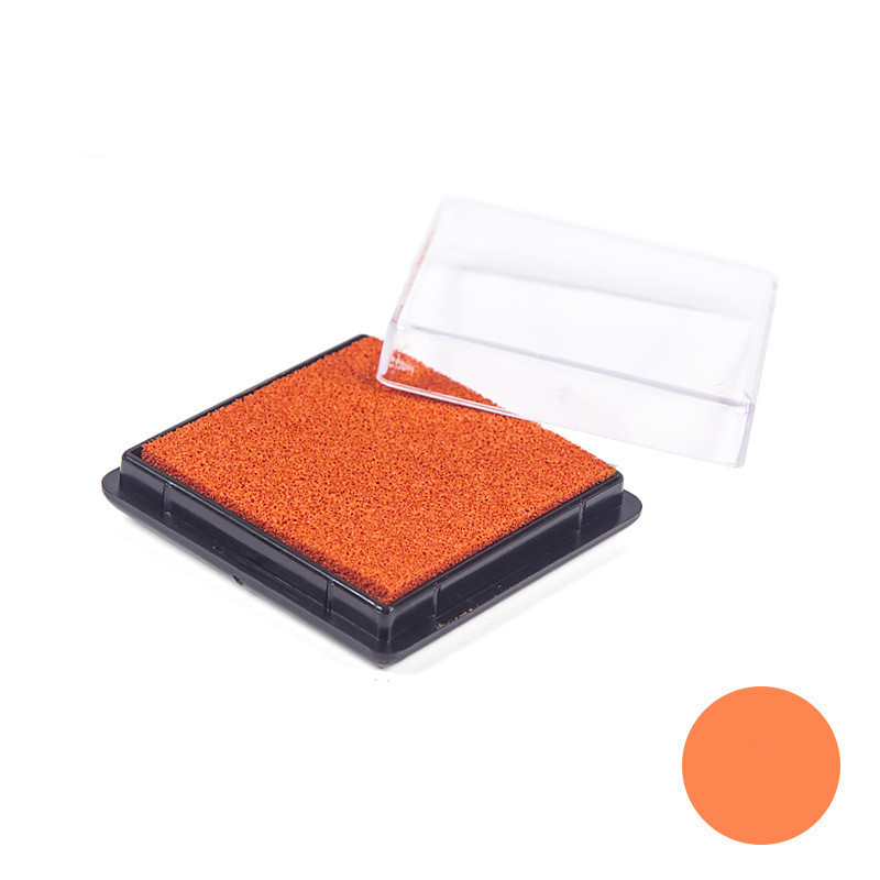 12 farben Nette Inkpad Handwerk Öl Basierend DIY Tinte Pads für Schwamm Briefmarken Stoff Scrapbooking Decor Fingerprint Dichtung Stempel Pad: Orange