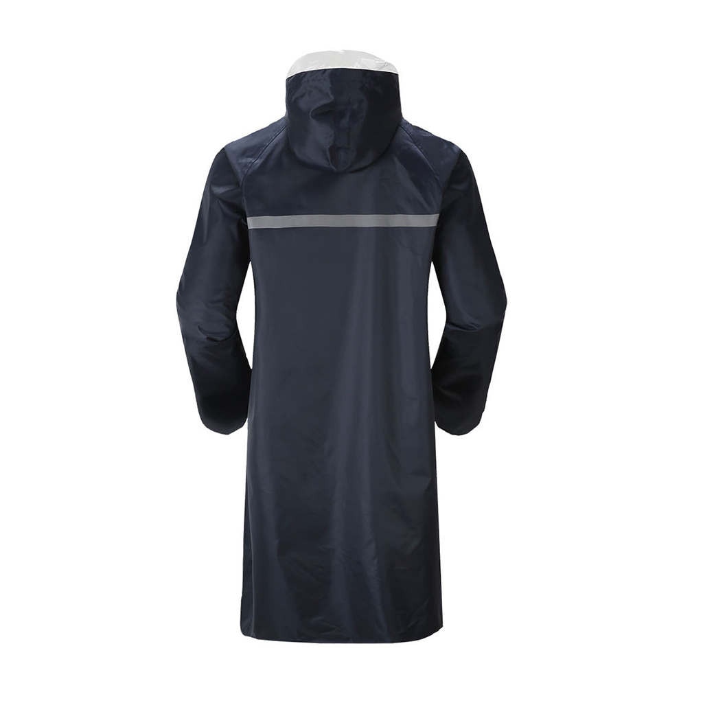 UMIPUBO Waterdichte jassen voor dames met capuchon, ritssluiting, poncho, regen, licht, regenkleding, voor wandelen, kamperen, outdooractiviteiten, Marineblauw, S