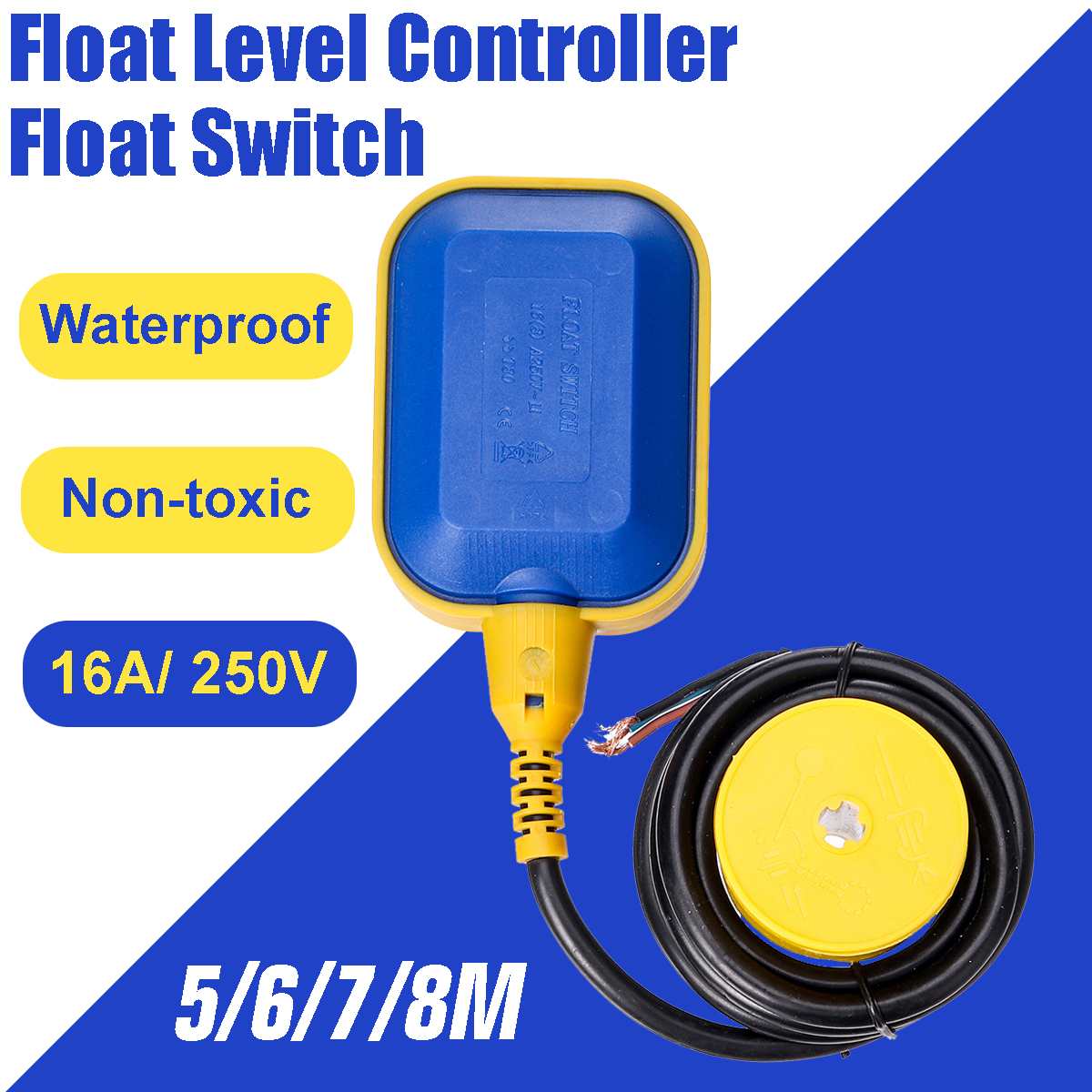5M 6M 7M 8M Controller Float Switch Liquid Switches Liquid Fluid Water Level Float Switch Controller Contactor Sensor