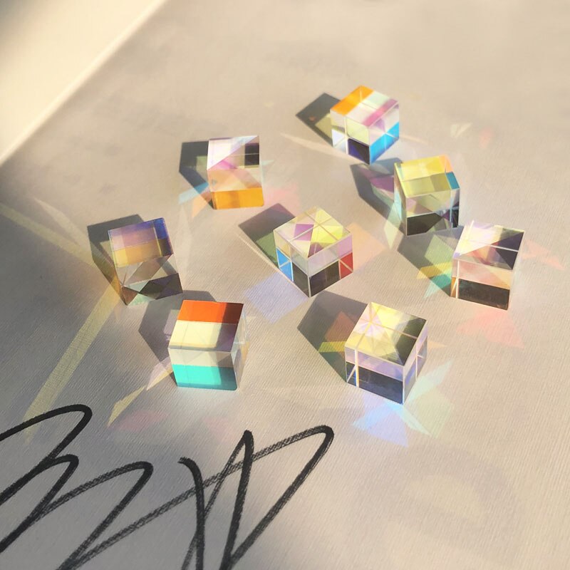 10*10*10mm Principle of Splitting Prism for Hexahedral Bright Cubic Optical Experimental Projector