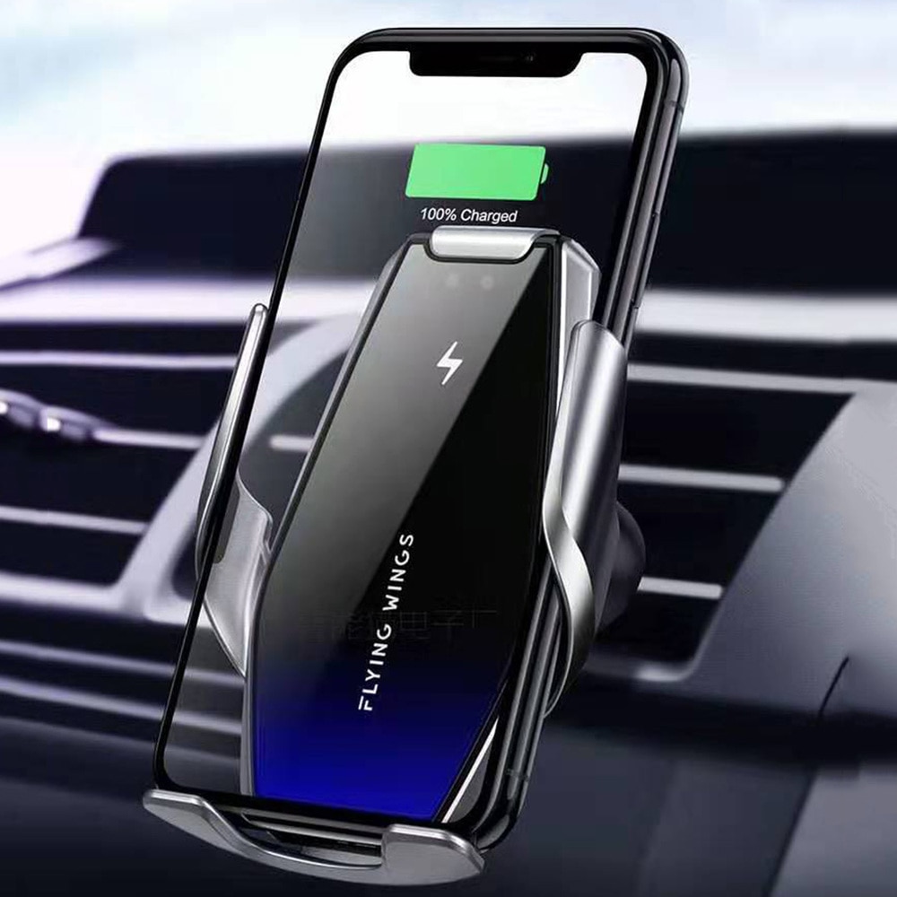 15W Car Wireless Charger Fast Phone Charger Original Charging Phone Holder Automatic Clamping Car Wireless Charger S7