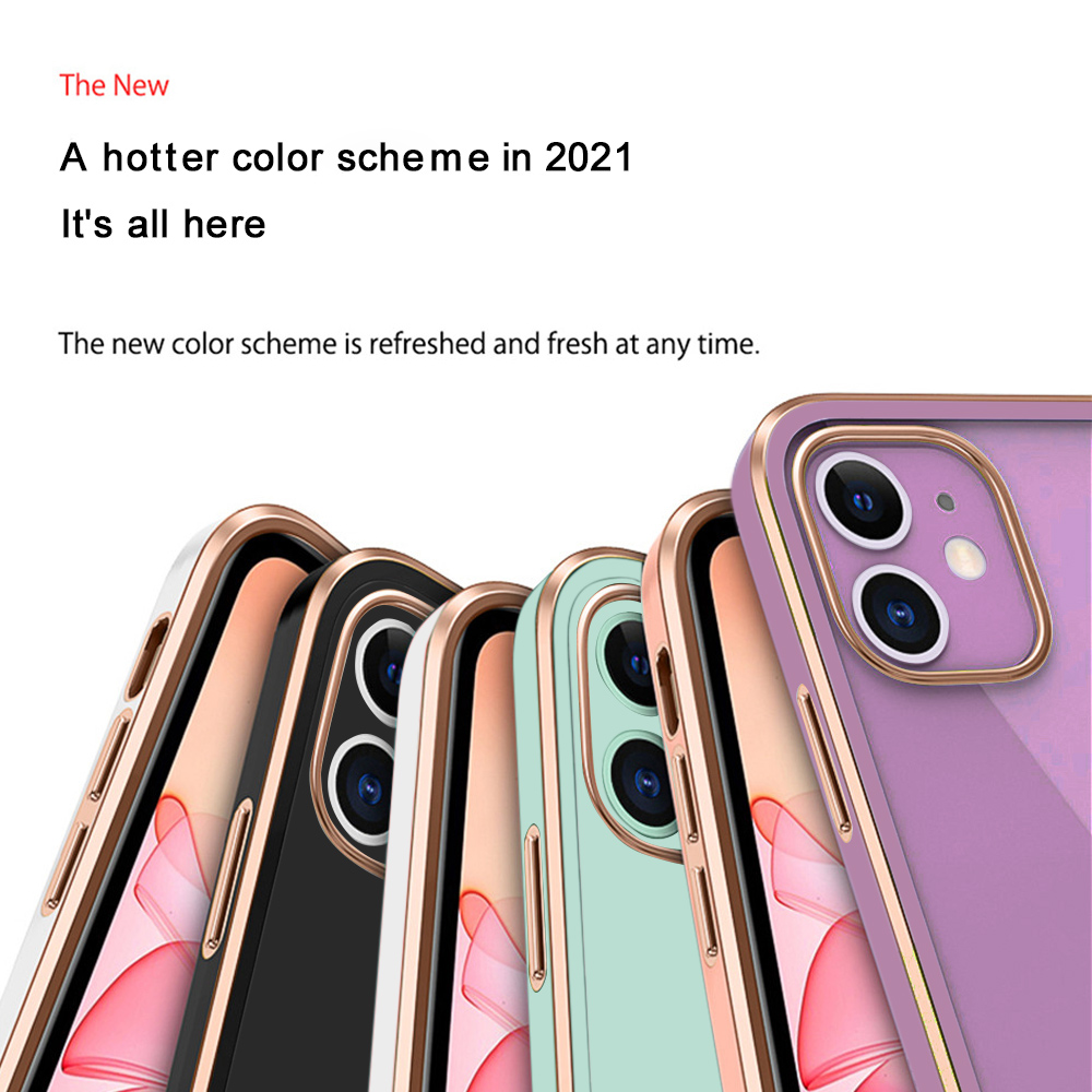 For Realme 7 Pro Realme 7 4G 5G 7i C17 Soft Original Cases Luxury Plating Soft TPU Cover Shockproof Case