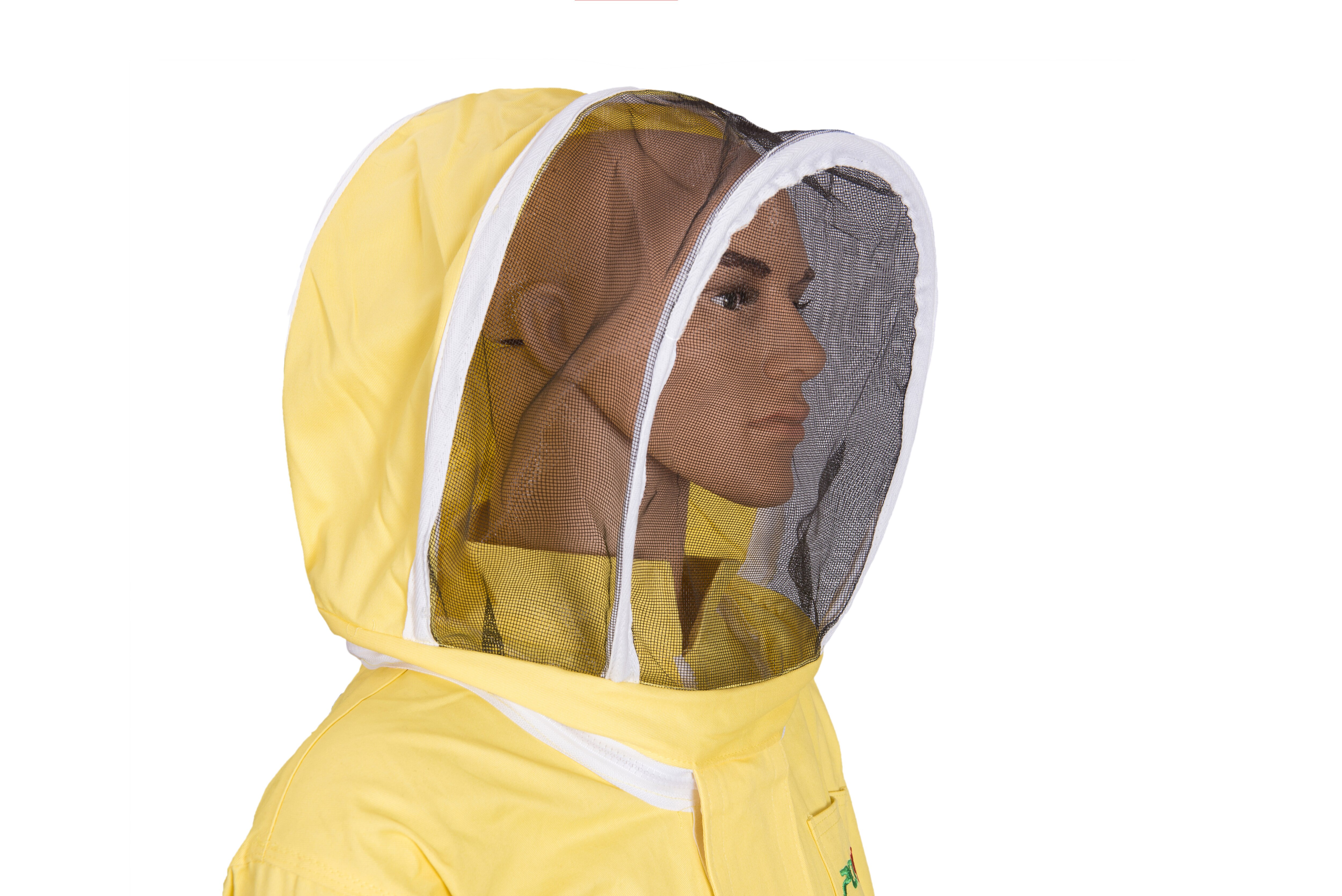 1 set beekeeping suit for bee keeper equipment yellow allcutton protective breathable beehive Anti bee