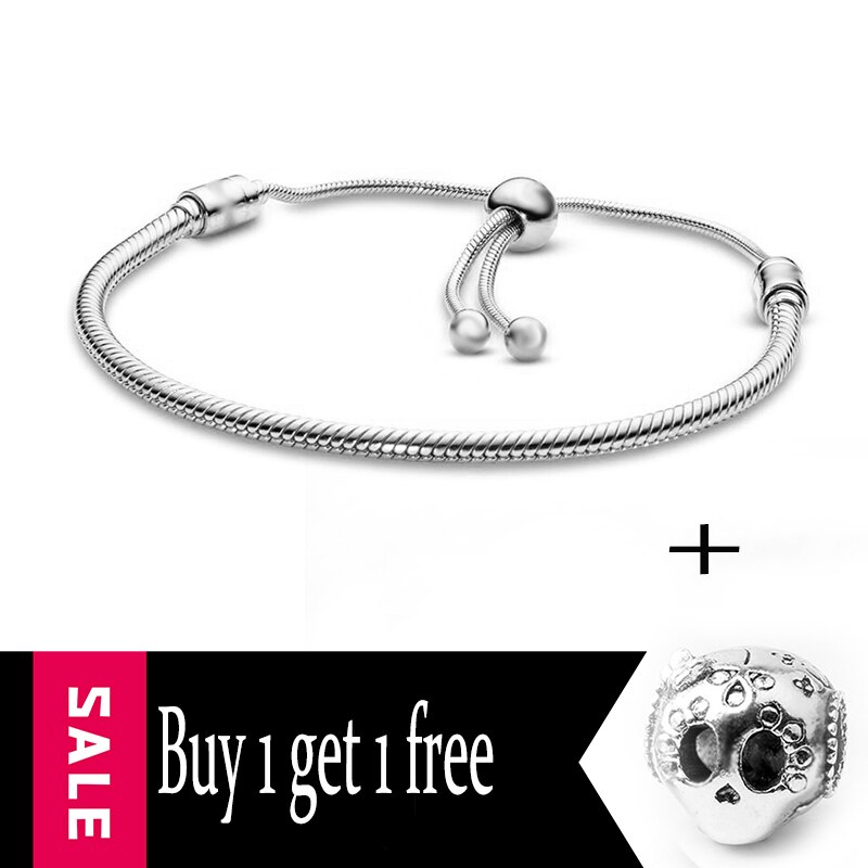 Nuovi Regali Di Natale del Braccialetto di Fascino per Gli Uomini E Le Donne Con Regolabile In Argento-placcato I Braccialetti, di marca Del Braccialetto di Gioielli Per Bambini: 925-5