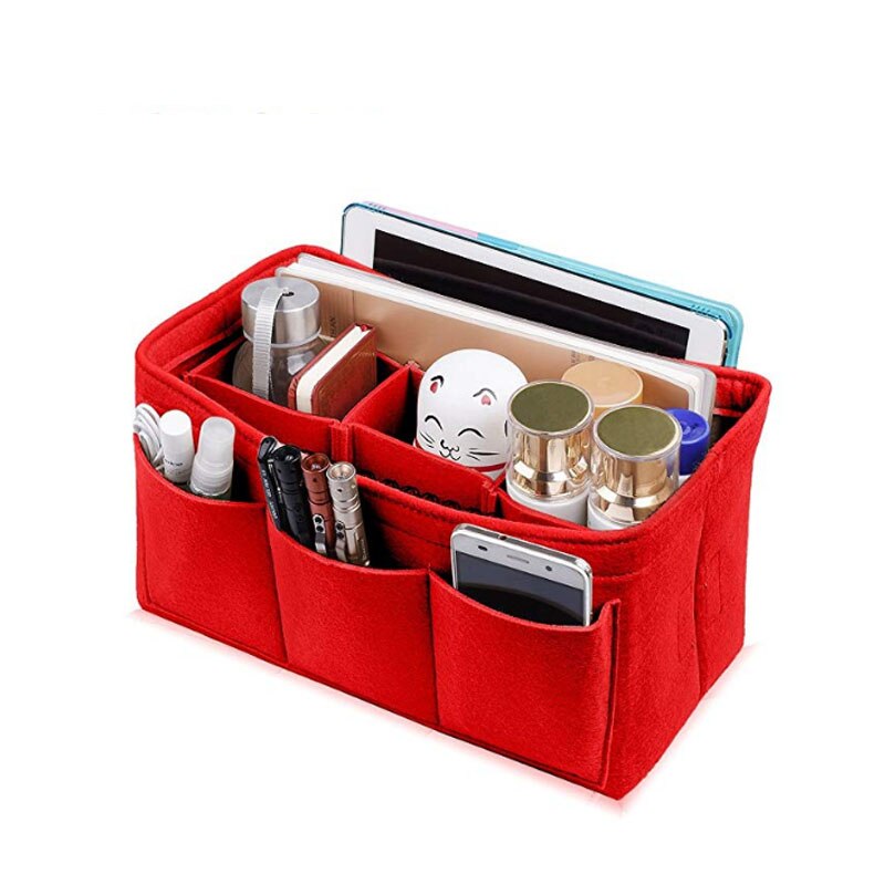 Frauen Filz Tuch Innere Tasche Passt in EinfüGen Handtasche Multi-taschen Kosmetik Taschen Lagerung Und Persönliche Gegenstände Organizer