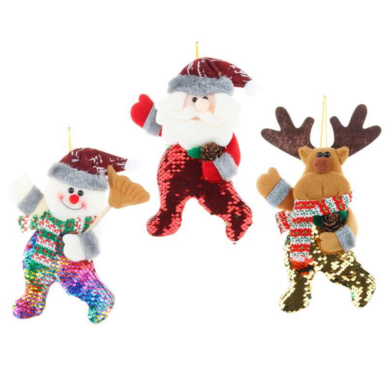 4pcs Cute Feather Angel Doll Toy Hanging Christmas Tree Ornament Party Home Decoration: C 3PCS