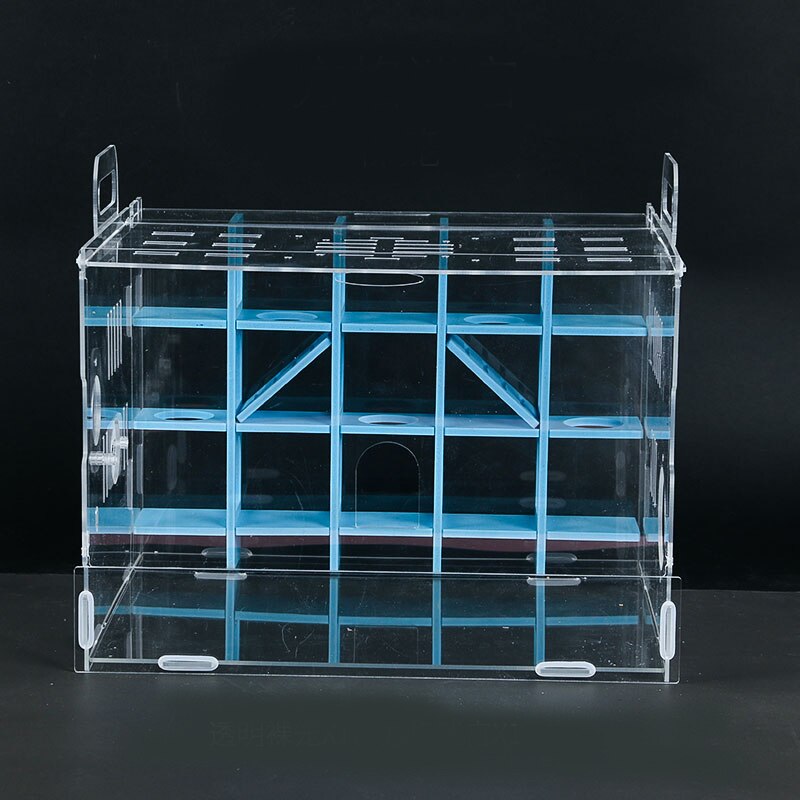 Transparent Hamster Cage Acrylic Large Hamster Guinea Pig Cage Labyrinth Villa Small Pet Nest Full Toys Set Hamster Accessories: 09