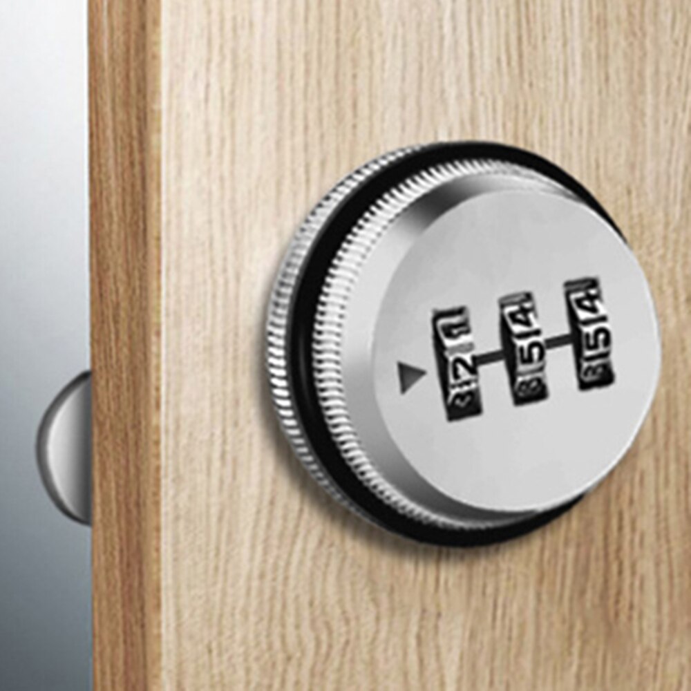3-digit Password Cabinet Lock Key Less Drawer Combination Locks Security Home Cam Lock Zinc Alloy Door Hardware for Mailbox