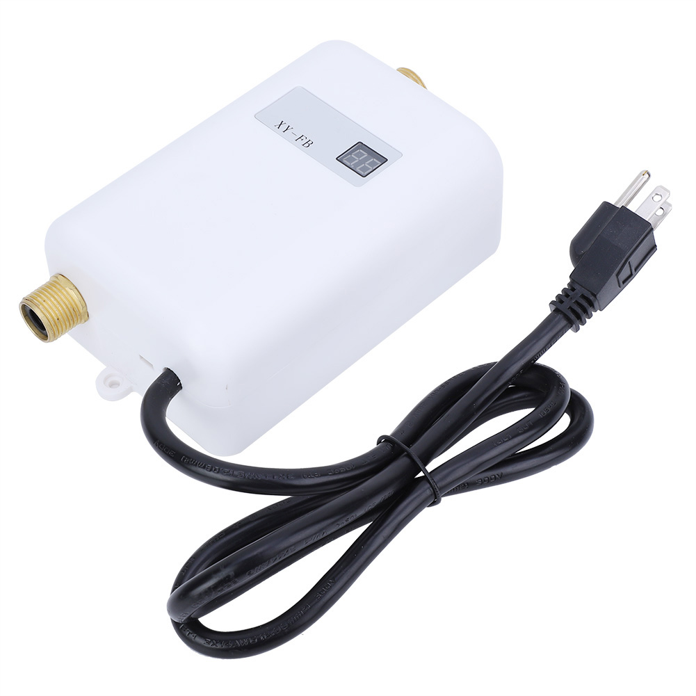 LCD Digital Water Heater Tankless Instantaneous Water Heater Kitchen Bathroom Fast Heating Electric Shower Water Heater