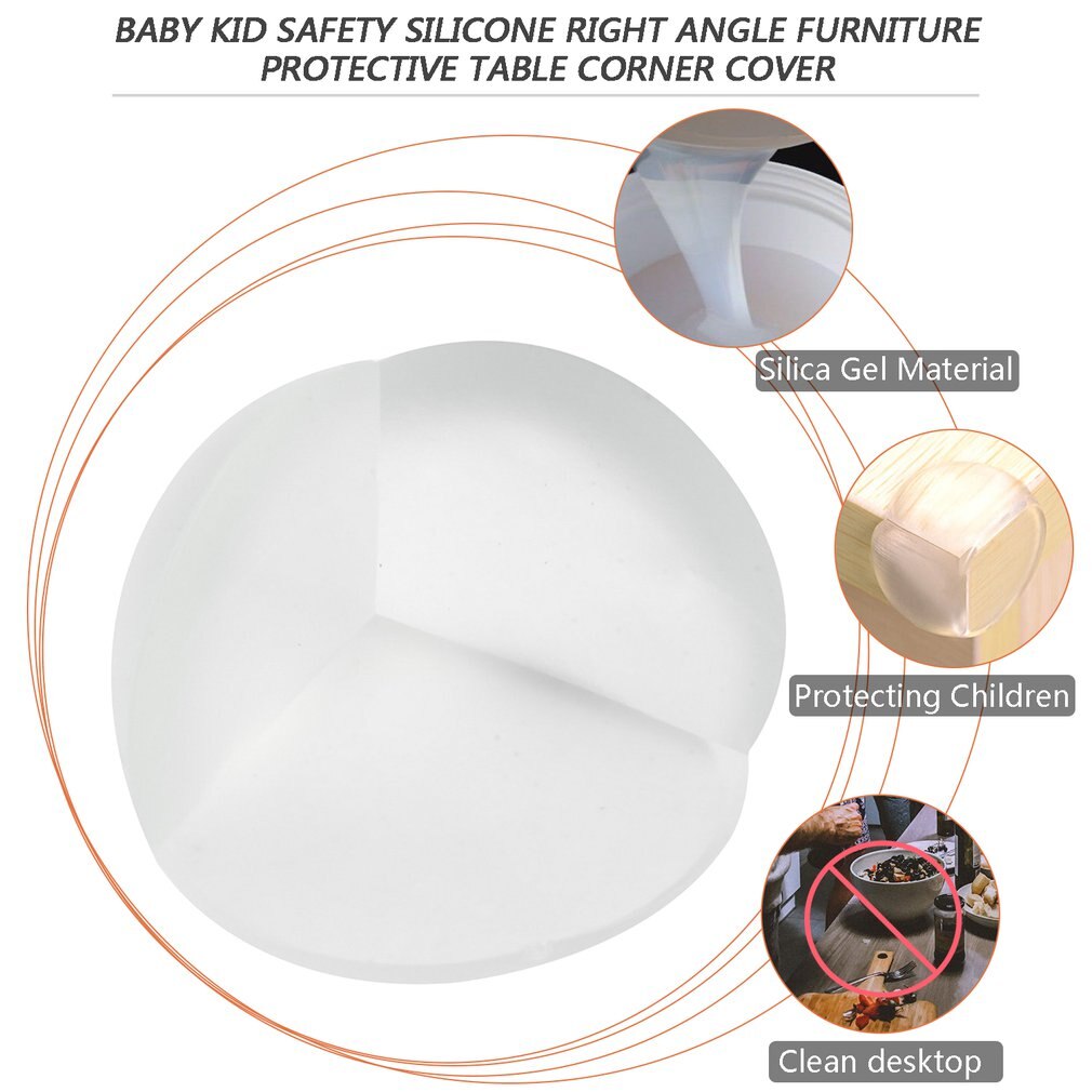 Kind 4 Stuks Baby Safe Safety Siliconen Protector De Hoek Edge Protection Cover Kinderen Anticollision Edge & Corner Guards
