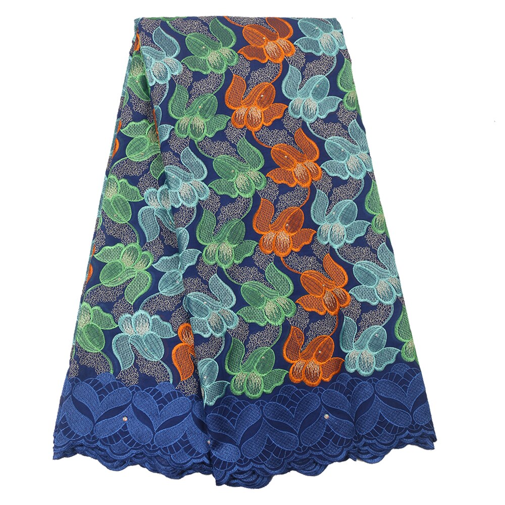 Swiss Voile Lace In Switzerland Lace African Dry Lace Fabric Nigerian Cotton Lace Material YA3413B-4